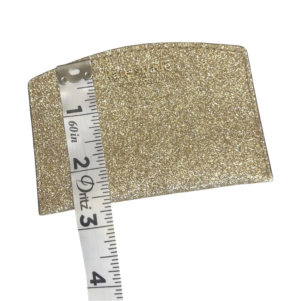 Kate Spade New York Pale Gold Burgess Court Chain Clutch (w/matching card case)